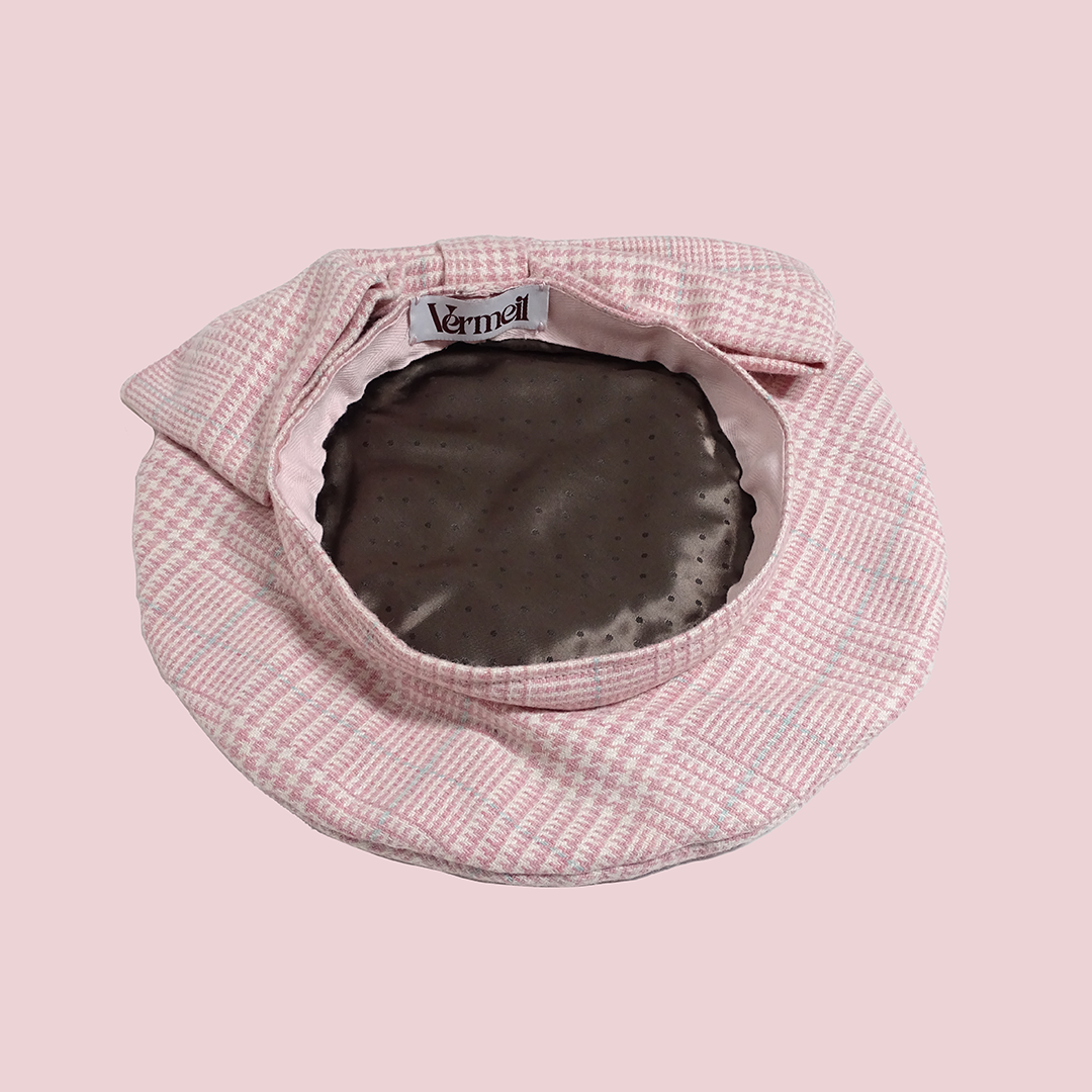 Le Béret Solène à carreaux