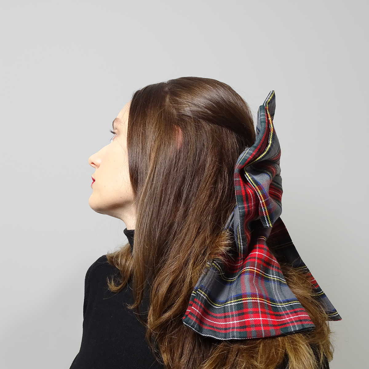 Le Nœud Eléonore Tartan Rouge